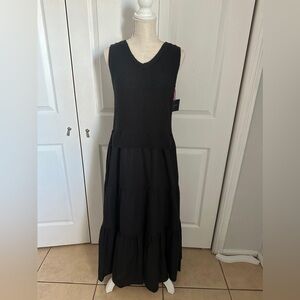 Cynthia Rowley Black Sleeveless Maxi Dress